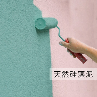 硅藻泥涂料净味墙面漆海藻泥背景墙室内修复自刷墙漆白彩色乳胶漆