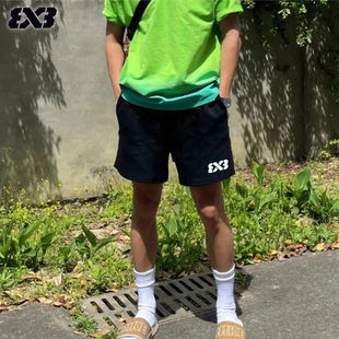3V3夏季 男三分四分网眼速干跑步训练透气球裤 篮球运动短裤 美式