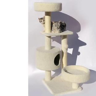 日本进口小一创型猫爬架带猫猫窝猫跳台抓柱猫抓架猫树体别墅猫趴