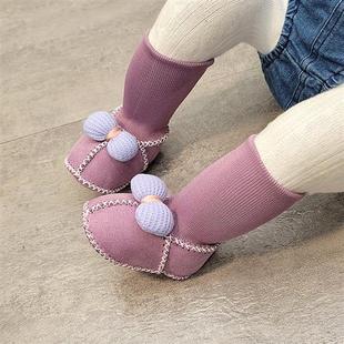 男一岁幼儿鞋 加绒新 婴儿鞋 子秋冬季 袜步前鞋 9个月8女宝宝棉鞋