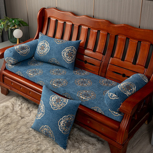 新中式 沙发垫四季 木沙发海绵垫子加厚加硬沙发垫坐垫 通用防滑老式