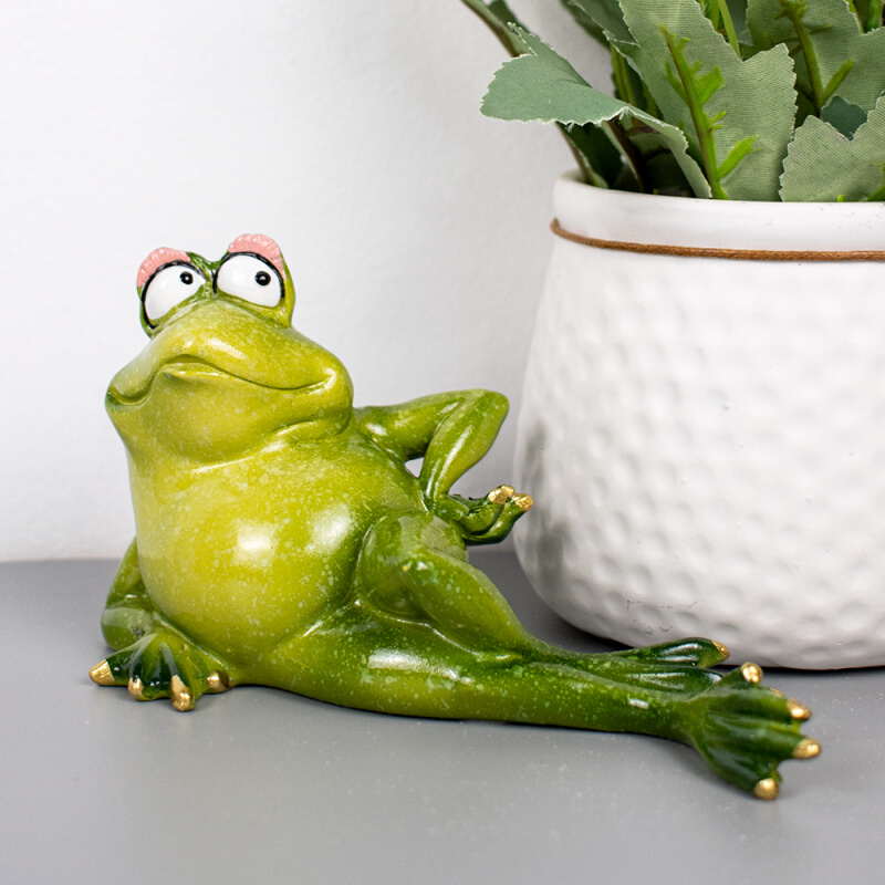 饰 搞怪青蛙妖娆摆件创意解压搞笑办公室桌面送朋友生日礼物家居装