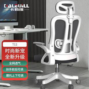 办工作室椅子卡勒维电脑椅家用办公椅舒适久坐升降人体工学电竞椅