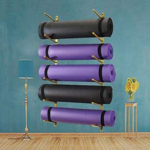 架子瑜伽馆置物架壁挂放置架 瑜伽垫收纳架瑜伽垫置物架放瑜伽垫