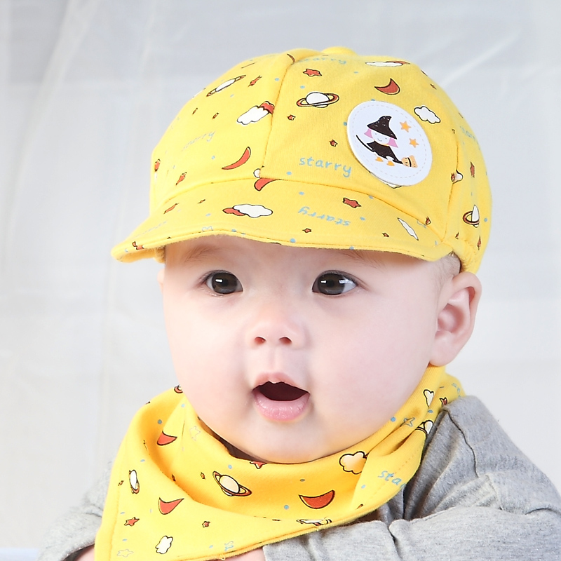 18个月男女小孩儿童鸭舌帽遮阳可爱洋帅气潮 婴儿宝宝帽子春秋款
