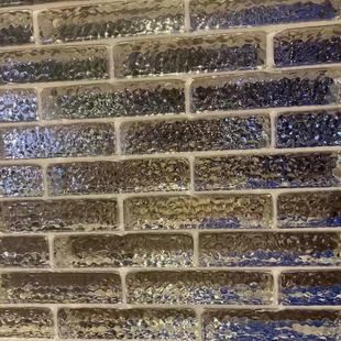 玻璃砖隔断墙透明方形彩色水晶砖蜂窝纹热熔砖实心别墅卧室背景墙