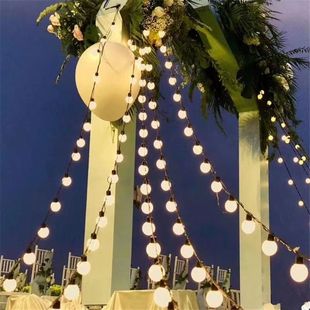 饰灯 led灯串氛围灯圆球灯泡挂灯吊灯婚礼节庆布置新年庭院户外装