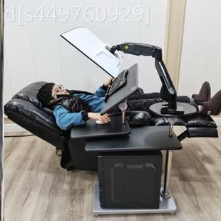 电竞桌全套桌椅机械臂床边 电脑椅桌一体懒人太空舱网吧座舱一体式