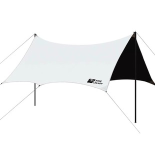 户外天幕黑胶帐篷露营装 备八角蝶形遮阳棚野餐便携式 全套 桌椅套装