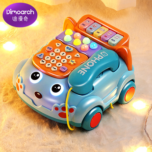 儿童玩具电话机仿真座机女孩婴儿益智早教宝宝音乐手机1岁2小孩车