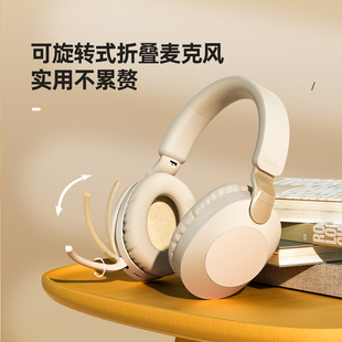 音乐蓝牙耳机外置折叠麦克风无线游戏耳麦 运动头戴式 2023新品