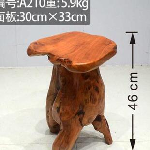 定制2023根雕木凳子单层花架树根摆件盆景鱼缸底座树凳茶桌配凳实