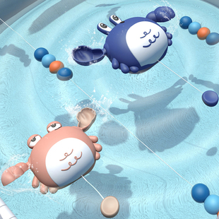 小螃蟹婴儿沐浴男孩女孩子浴室 宝宝洗澡玩具儿童玩水戏水会游泳