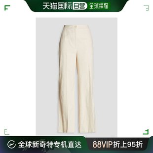 香港直邮CLAUDIE PIERLOT 女士棉麻混纺斜纹布直筒裤