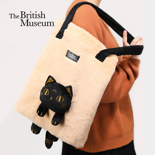 大英博物馆盖亚安德森猫单肩包可爱拎包女创意卡通风文创生日礼物
