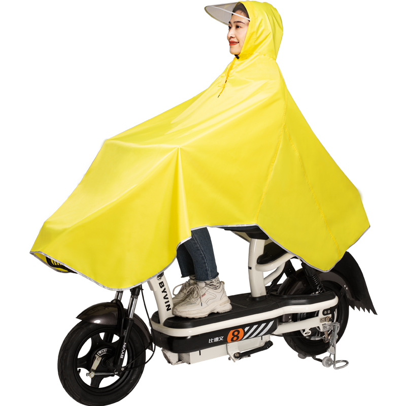 雨披自行车单人加厚骑行电瓶电动车防暴雨男女学生初高中成人雨衣