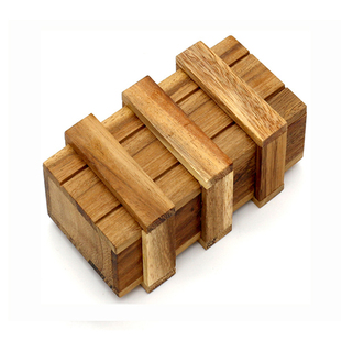 包邮 高档木盒魔盒两开木盒机关盒鲁班锁三开魔盒