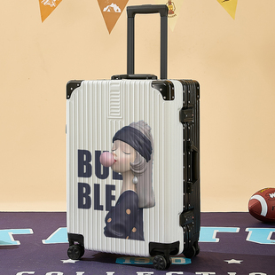 皮箱子潮 涂鸦旅行密码 小型轻便儿童拉杆箱可爱卡通学生行李箱个性