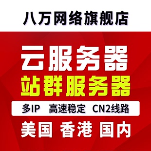 香港站群美国云服务器租用网站空间国内cn2云虚拟主机月付独立IP
