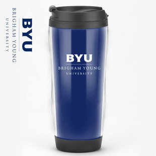 杨百翰大学BYU周边定制美国名校纪念品水杯子学生咖啡杯