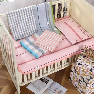 刘大姐家 加厚夏季 宝宝婴儿幼儿园空调席床单 纯棉老粗布儿童凉席