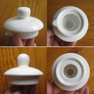 陶瓷壶盖马克杯盖配件白色茶壶盖百搭冷热水壶盖单卖盖子配盖防尘