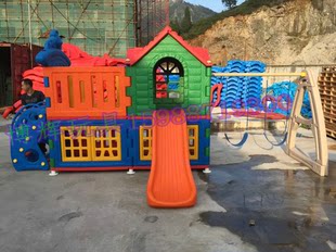 儿童户外滑梯幼儿园玩具收纳架小博士滑梯组合秋千游乐设施 新款