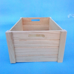 家用长方形实木收纳箱玩具杂品收纳整理盒储物木盒子木箱支持定制