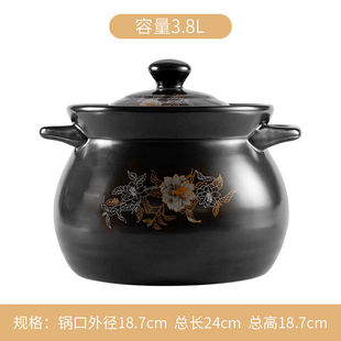 家用燃 砂锅炖锅l大号煲汤锅耐高温陶瓷砂锅煲汤O瓦斯老式 新品