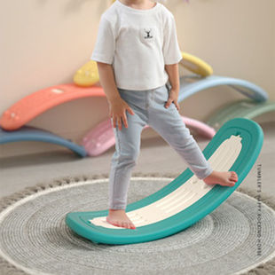 现货速发儿童跷跷板室内感统训练平衡板家用摇摇车宝宝摇摇马翘翘
