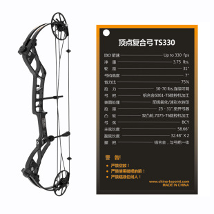 速发新款 户外娱乐竞技射准比赛弓箭套装 复合弓 射箭器 顶点TS330