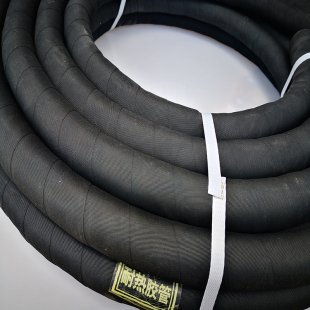 定制直销黑色夹布g橡胶水管 耐高温耐热管道 蒸汽锅炉高压软管