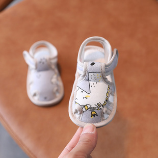 6个月步前0 宝宝鞋 手工布鞋 夏季 软底护脚不掉鞋 男女婴儿凉鞋