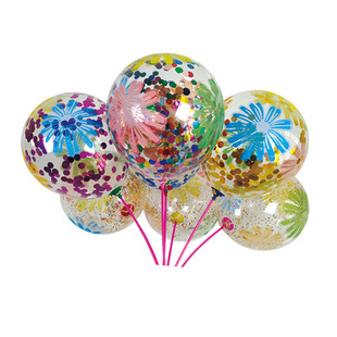 招生吸粉引流活动小礼品亮片泡沫气球创意小礼物 极速微商地推扫码