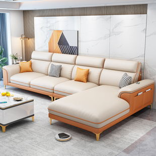 乳胶布艺 速发轻奢科技布沙发客厅现代简约小户型家具组合2021新款
