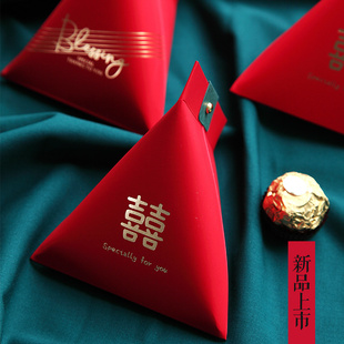 婚礼中国风糖盒 网红抖音创意结婚喜糖盒子纸盒中式 喜糖盒新款