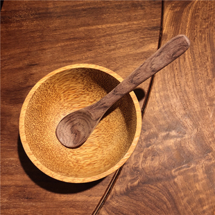 越南椰子木饭碗手工实木椰木碗天然无漆无胶原木整木碗家用餐具