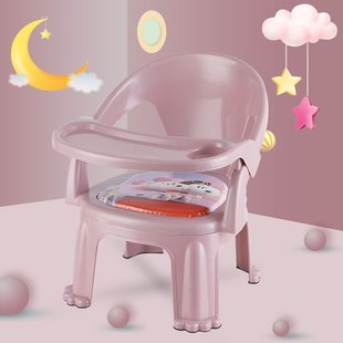 宝宝吃饭餐椅儿童椅子座椅塑料靠背椅叫叫椅餐桌椅卡通小椅子板凳