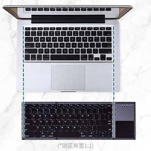 折叠蓝牙键盘无线薄静音鼠标手机平板电脑笔记本适用ipad苹果华为小米Pro办公专用Mac触摸板妙控滑鼠便携套装