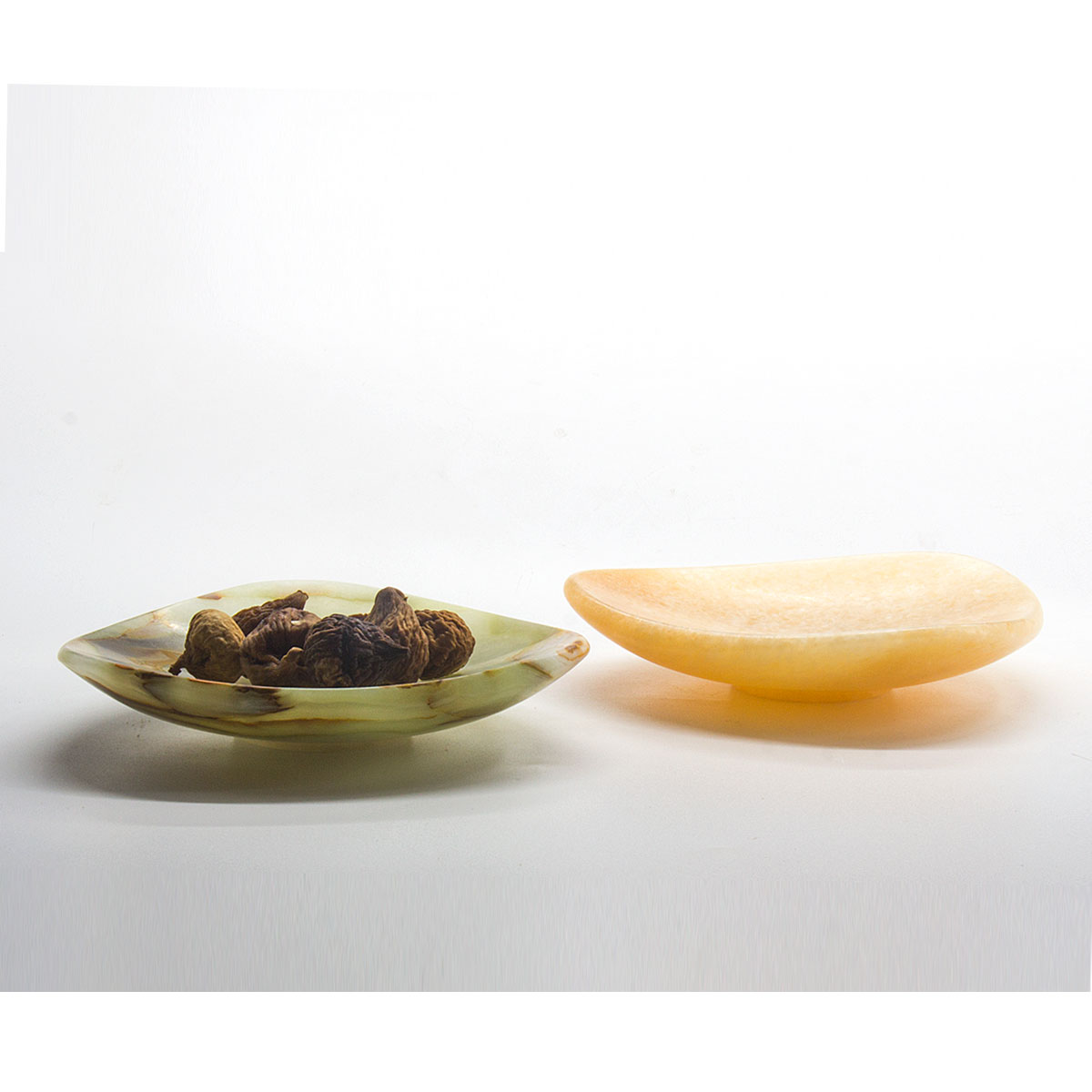 北欧现代天然大理石零食小果盆瓜子盘客厅家用首饰盘摆件香皂盒碟