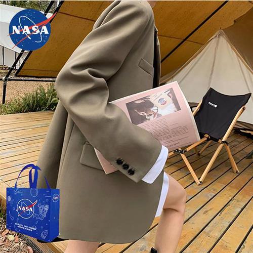 NASA联名纯欲风西装 外套女春秋2023新款 百搭高级感炸街上衣时 韩版