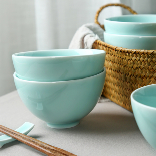 日式 餐具 青瓷大碗汤碗面碗陶瓷中式 泡面碗家用饭碗 碗单个拉面碗