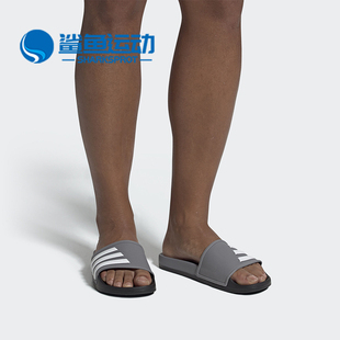 新款 Adidas EG1901 男子时尚 阿迪达斯正品 运动休闲拖鞋 夏季