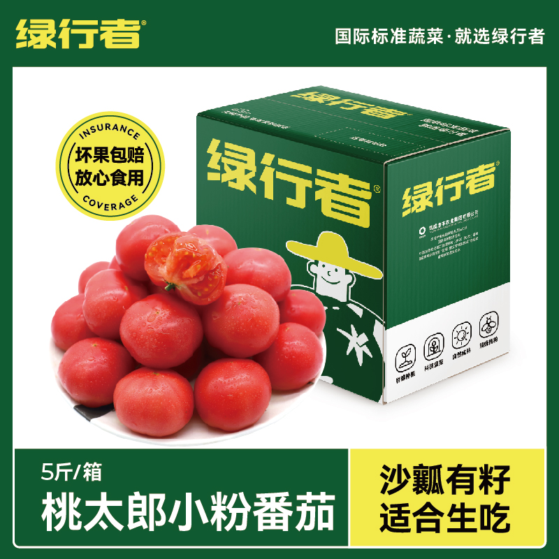 桃太郎小粉番茄新鲜自然熟生吃番茄酸甜水果孕妇水果 绿行者
