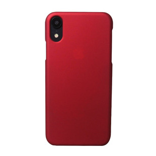 适用红色适用于iPhoneXR大红色磨砂手机壳XR深红防指纹薄塑胶半包