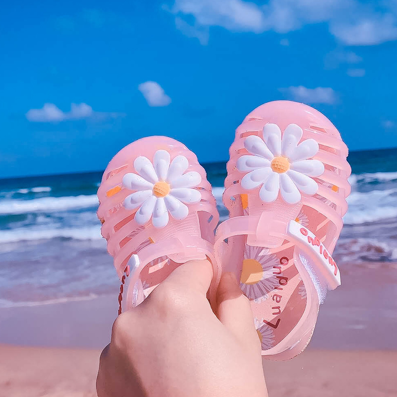 8岁小公主女孩 儿童夏时尚 女童宝宝凉鞋 果冻鞋 2023年小童沙滩鞋