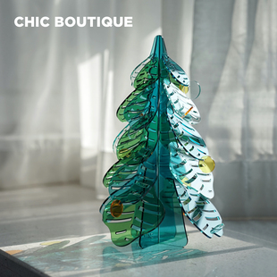 饰摆件节日礼品原创设计 亚克力金桔树圣诞树创意装 CHICBOUTIQUE