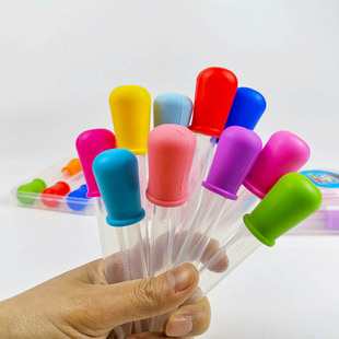 儿童滴管幼儿园教学器材手工实验材料科学实验玩具实验圈塑胶教具