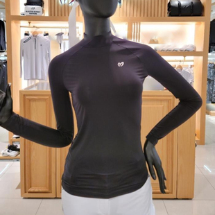 女士时尚 23新款 修身 韩国原单高尔夫冰丝防晒衣夏季 弹力打底衫 夏季