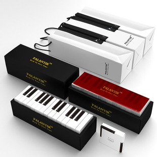 男女友生日万圣节礼物 手工创意黑白钢琴键盘巧克力高档礼盒装 日式